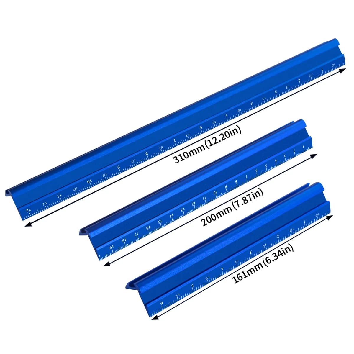 ไม้บรรทัด V-Ruler สเก็ทวัดละเอียด ทั้งระบบเมตริกและอิมพีเรียล