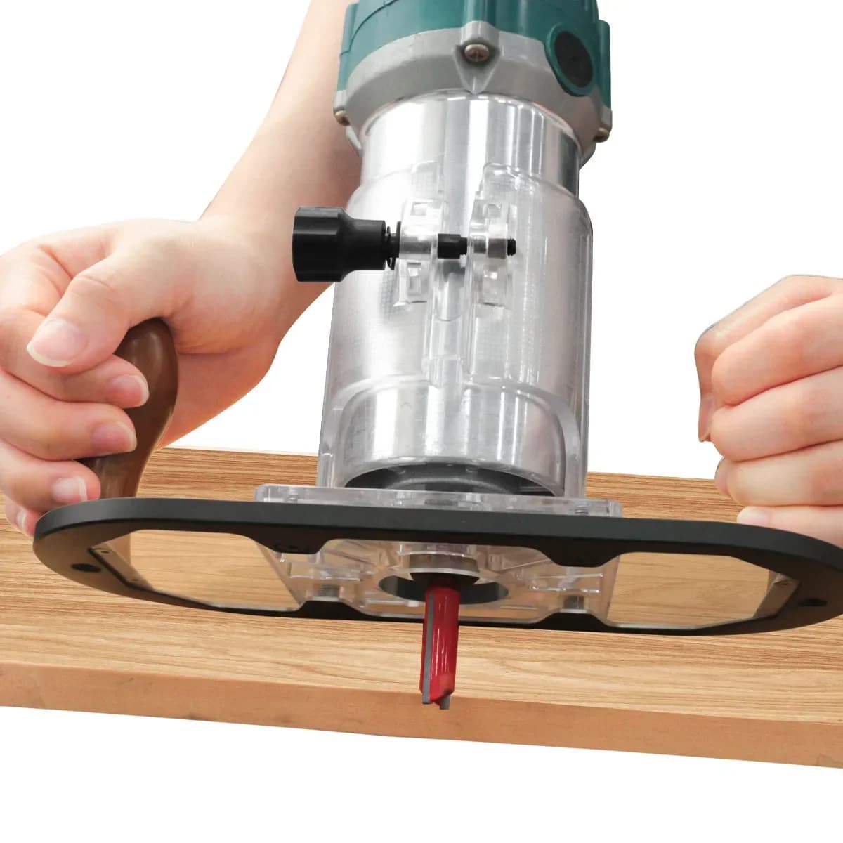 ฐานกดลง (Plunge Base) สำหรับเครื่อง-router มือถือ ใช้สำหรับแกะสลัก