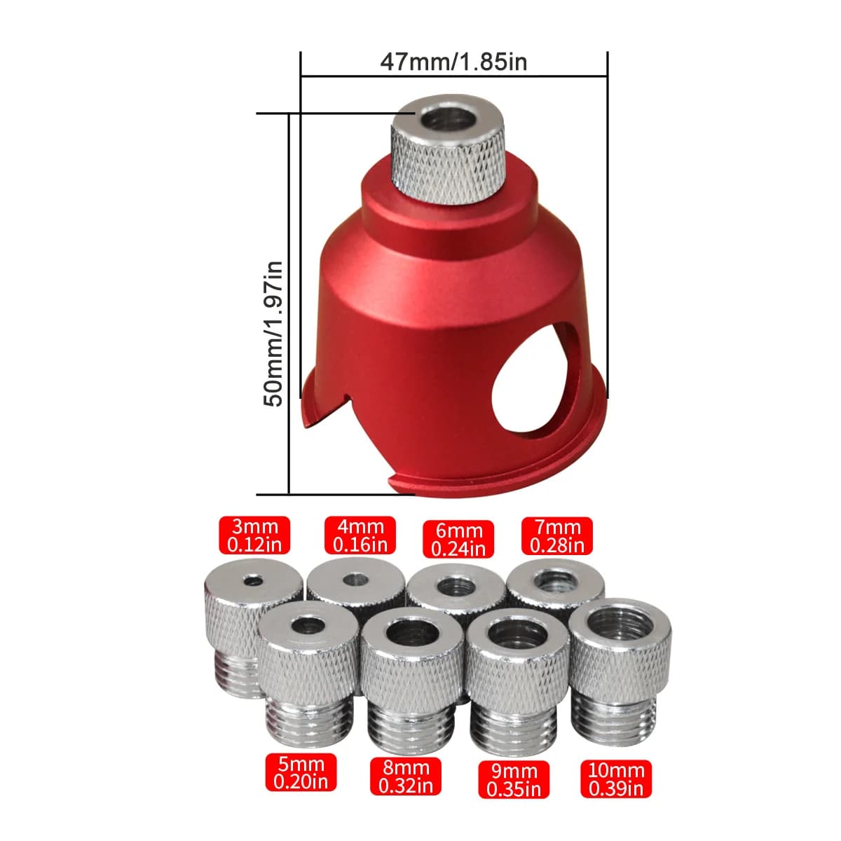 ตัวนำเจาะแนวตั้ง เจาะรู Pocket Hole, 3-10mm