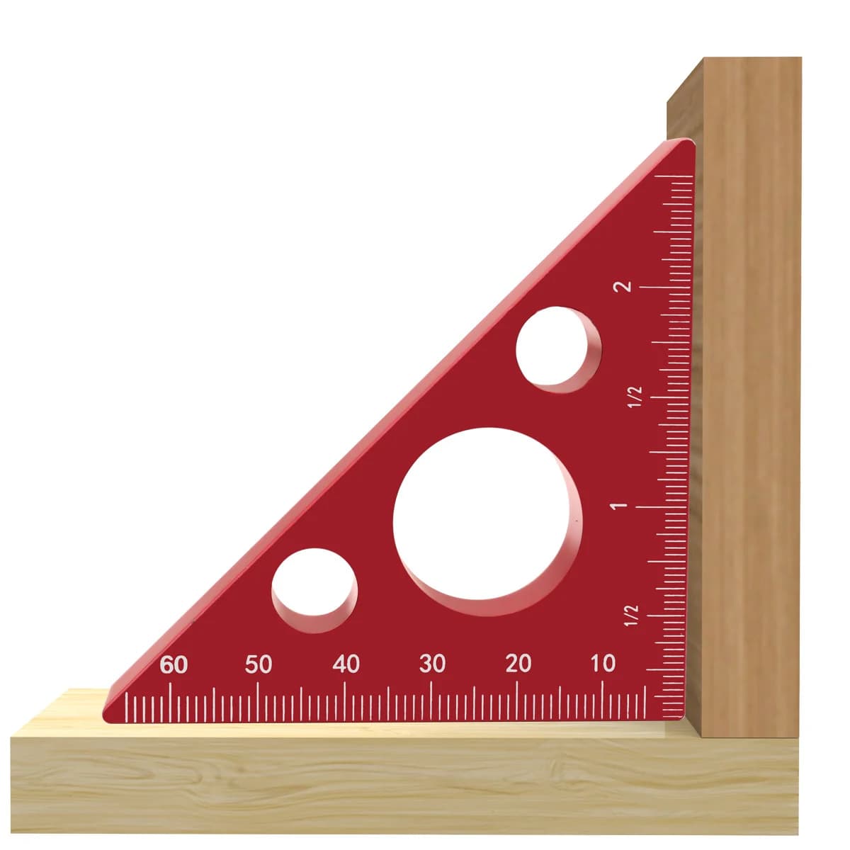 ชุดตัวช่วยเจาะ Dovetail และไม้บรรทัดสามเหลี่ยมอลูมิเนียม
