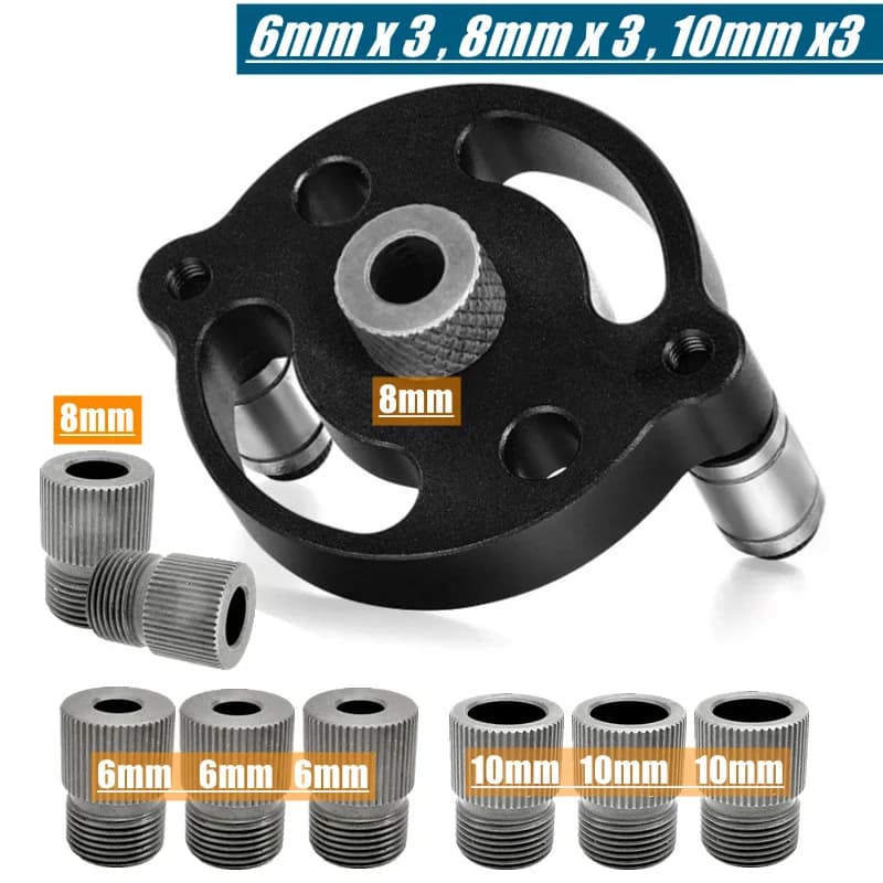 ชุดเจาะรูซ่อน (Pocket Hole Jig) แบบตั้งตรง ปรับปรุงใหม่ ขนาด 3-10 มม. ศูนย์กลางอัตโนมัติ