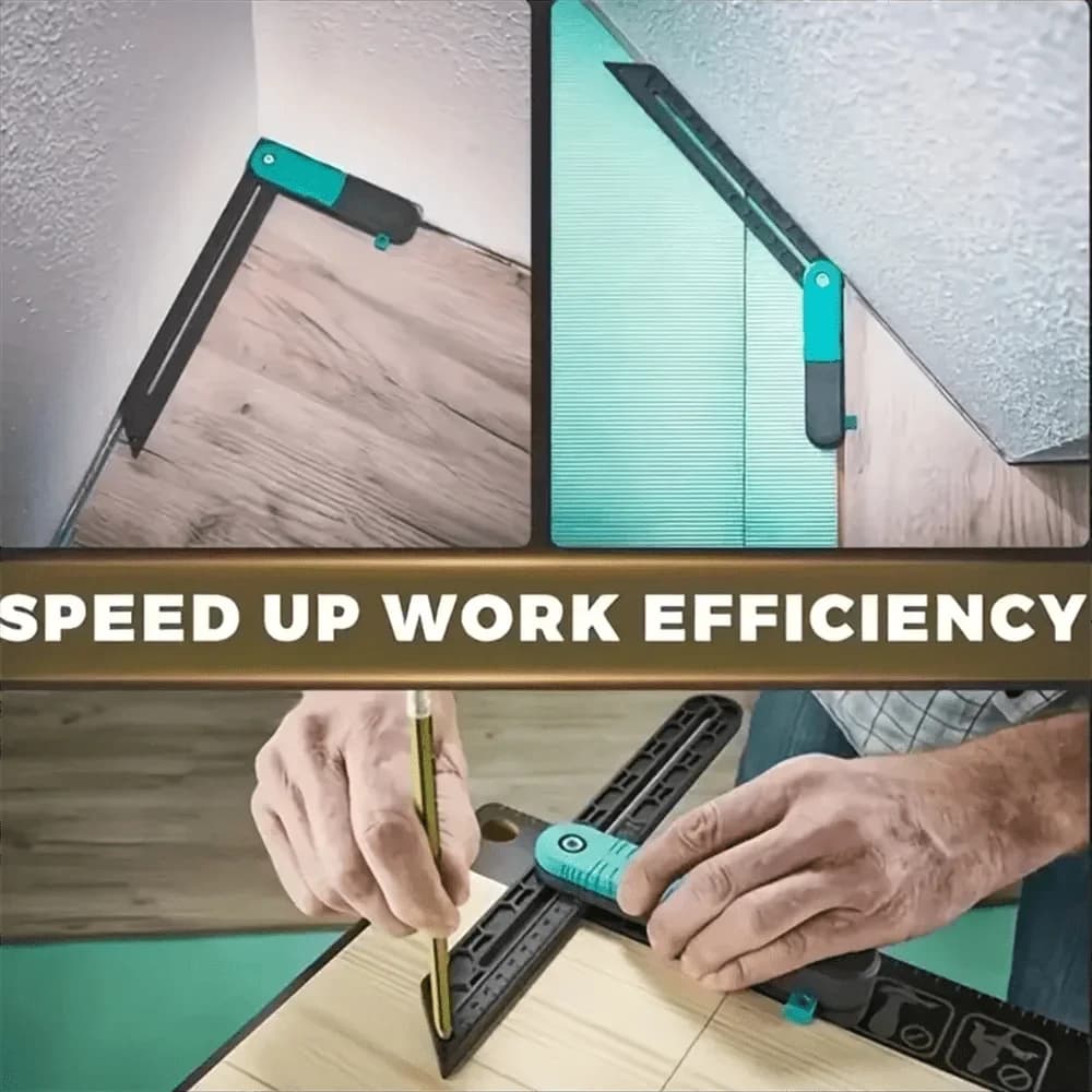 เกจวัดมุม T-Bevel แบบเลื่อนปรับได้ พร้อมระดับน้ำ