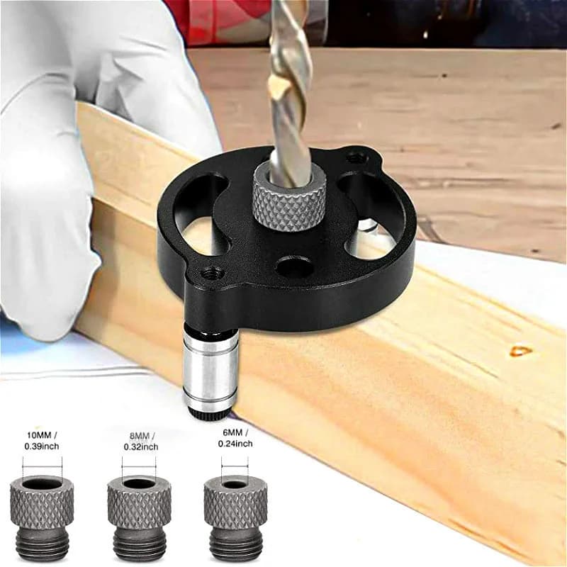 ชุดเจาะรูซ่อน (Pocket Hole Jig) แบบตั้งตรง ปรับปรุงใหม่ ขนาด 3-10 มม. ศูนย์กลางอัตโนมัติ