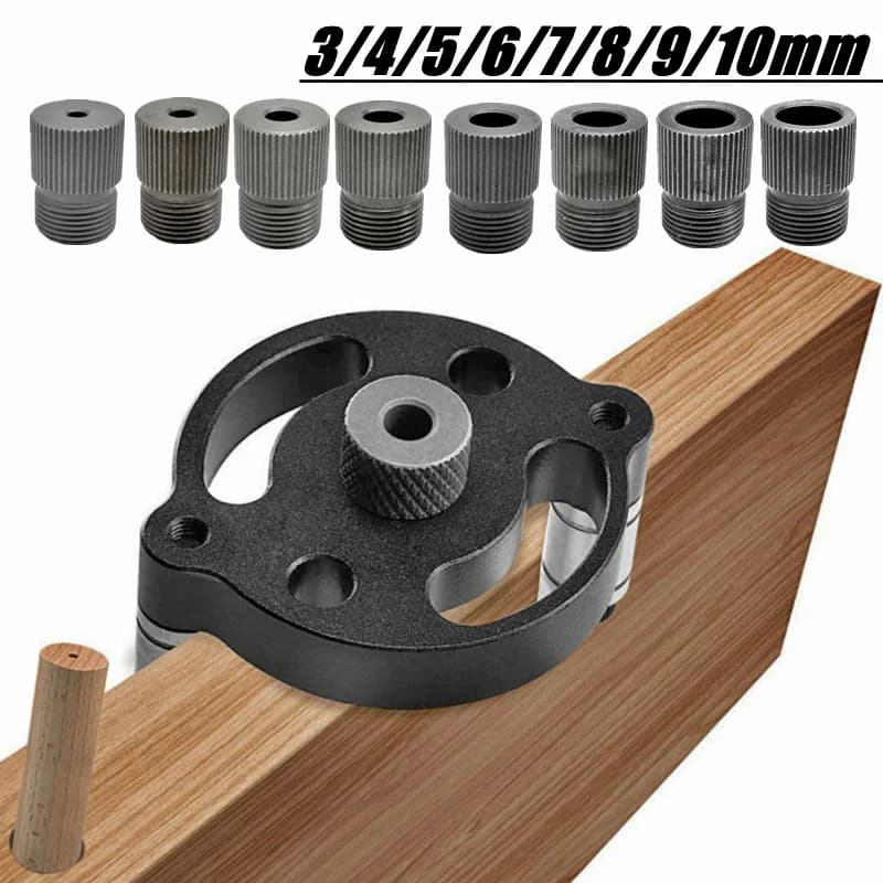ชุดเจาะรูซ่อน (Pocket Hole Jig) แบบตั้งตรง ปรับปรุงใหม่ ขนาด 3-10 มม. ศูนย์กลางอัตโนมัติ