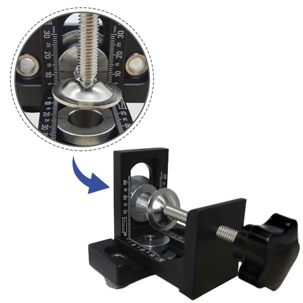 ชุดเจาะไม้ 3-in-1 ปรับได้ พร้อม jig สำหรับใส่เดือย