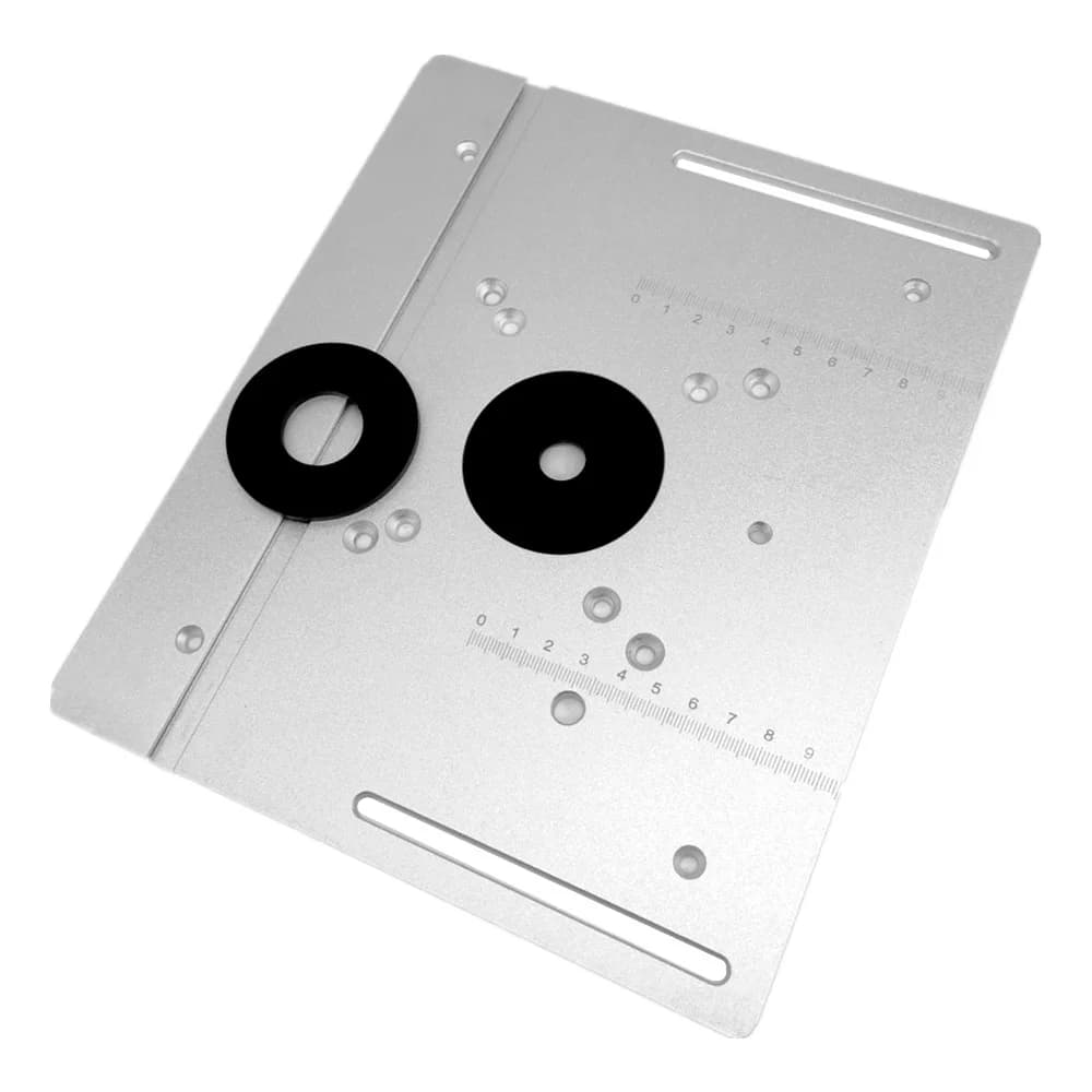 ชุดแผ่นรองเครื่องตัดไม้ (Router Table Insert Plate Set) พร้อมฝาครอบใส