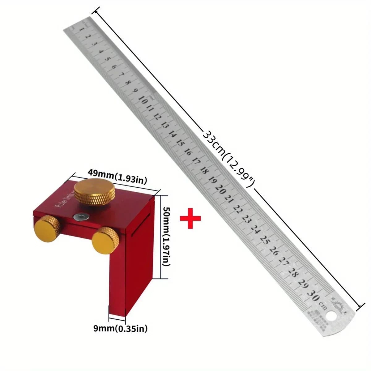 บล็อกตั้งมุมและขีดเส้นอลูมิเนียม (Angle Scriber)
