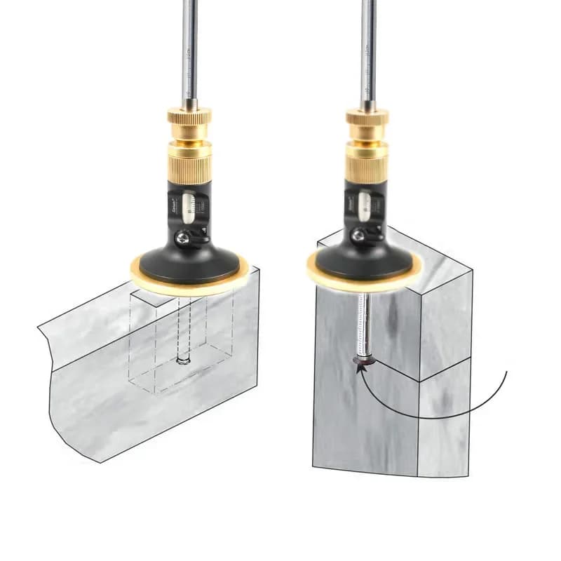 ชุดเครื่องมือทำหางนกยูงและขีดเส้น (Aluminum Dovetail Jig and Marking Gauge Set)