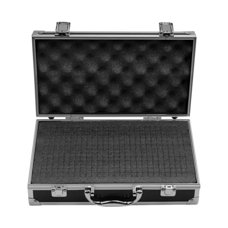 กล่องเครื่องมืออะลูมิเนียมแบบพกพา บุฟองน้ำ 30x17x8cm