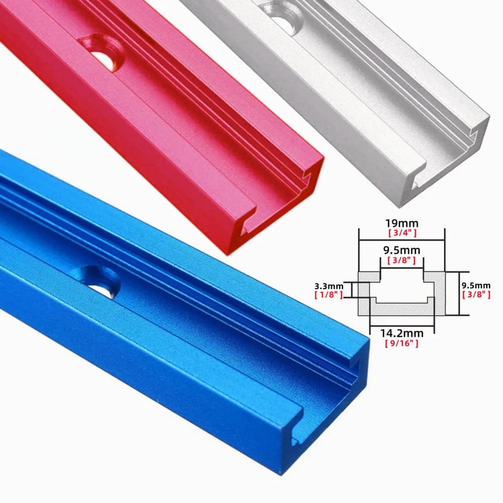รางตัดมุมอลูมิเนียมแบบ T-Slot สำหรับโต๊ะเลื่อยและเครื่อง-router