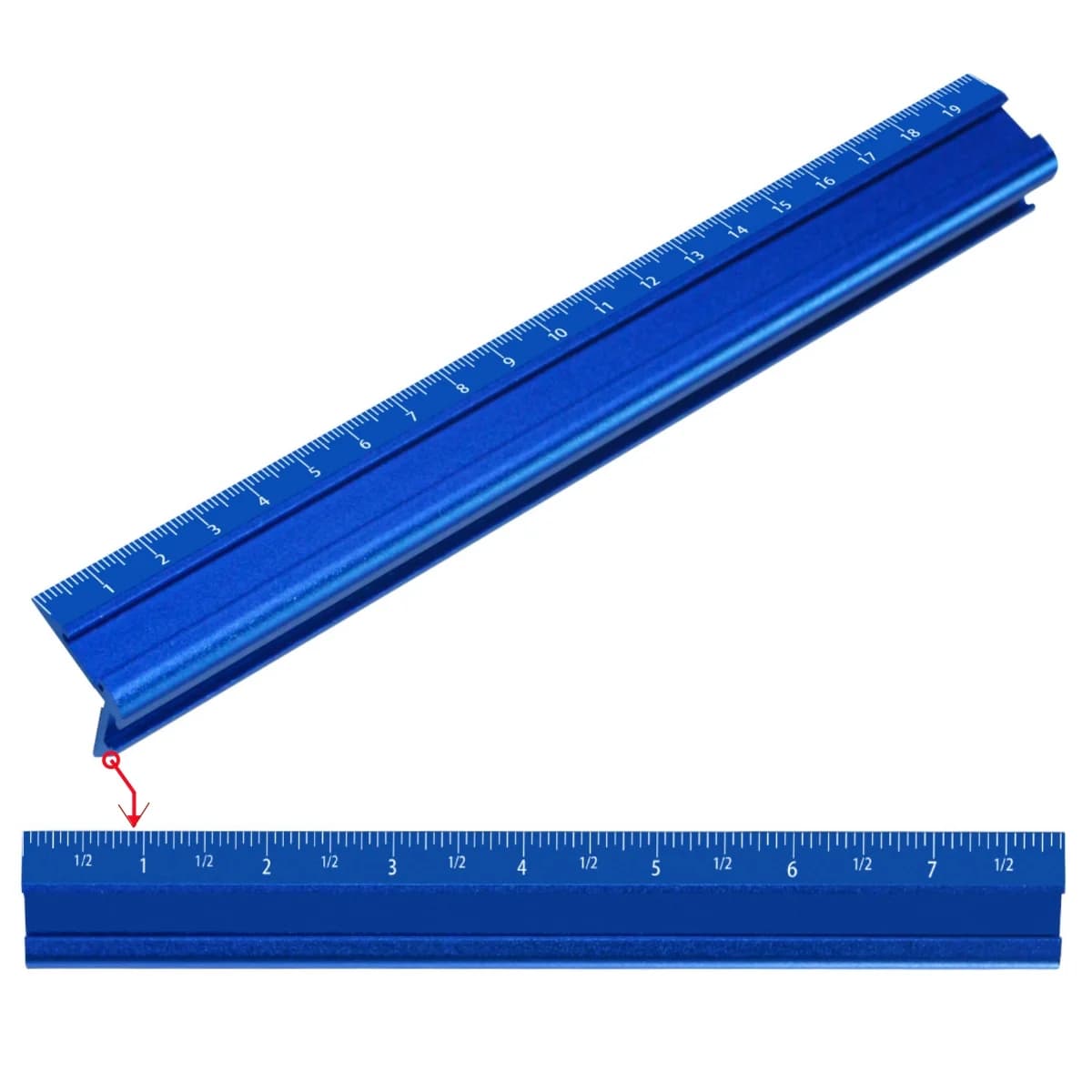 ไม้บรรทัด V-Ruler สเก็ทวัดละเอียด ทั้งระบบเมตริกและอิมพีเรียล