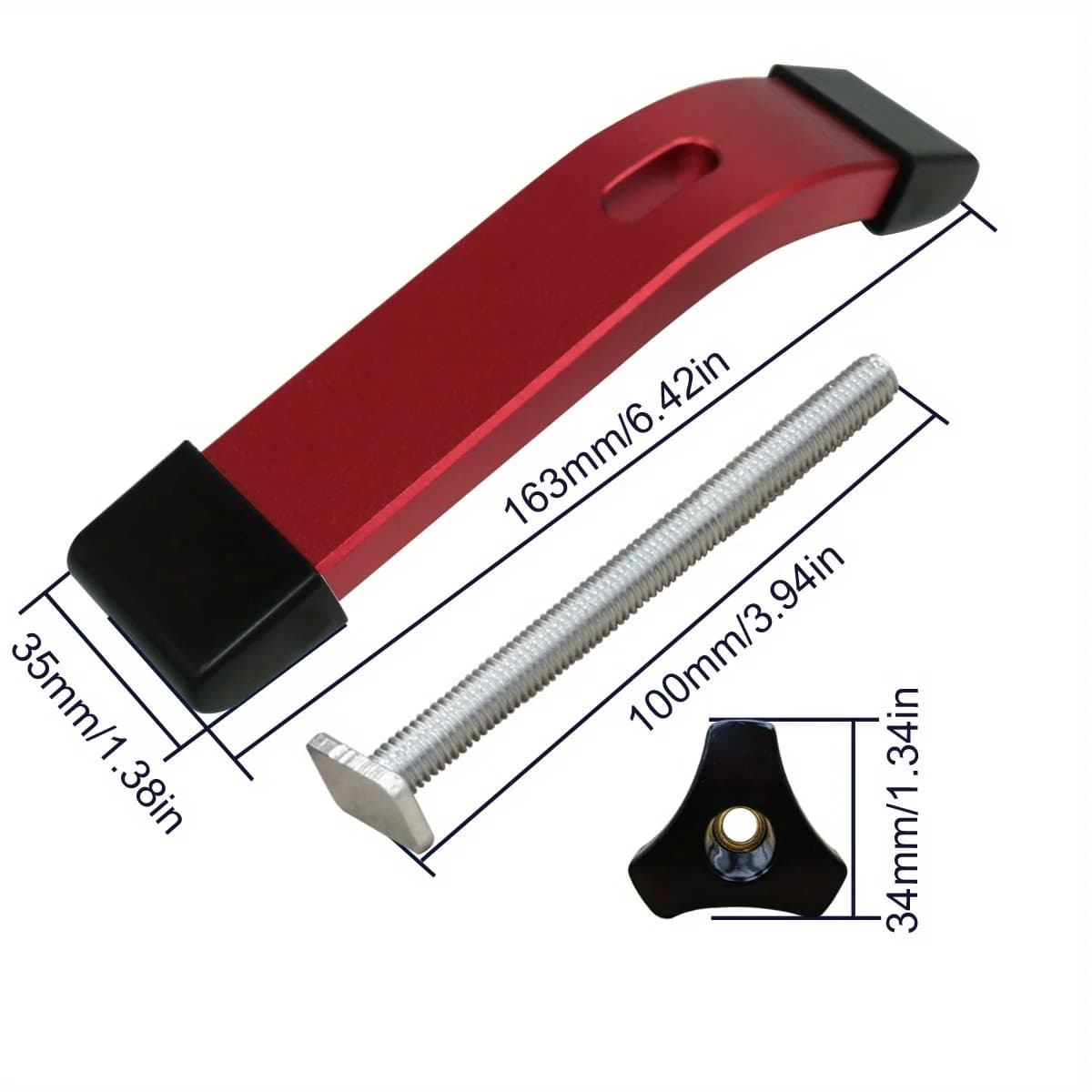 แคลมป์จับยึดแบบเร็ว อลูมิเนียม สำหรับราง T-Track